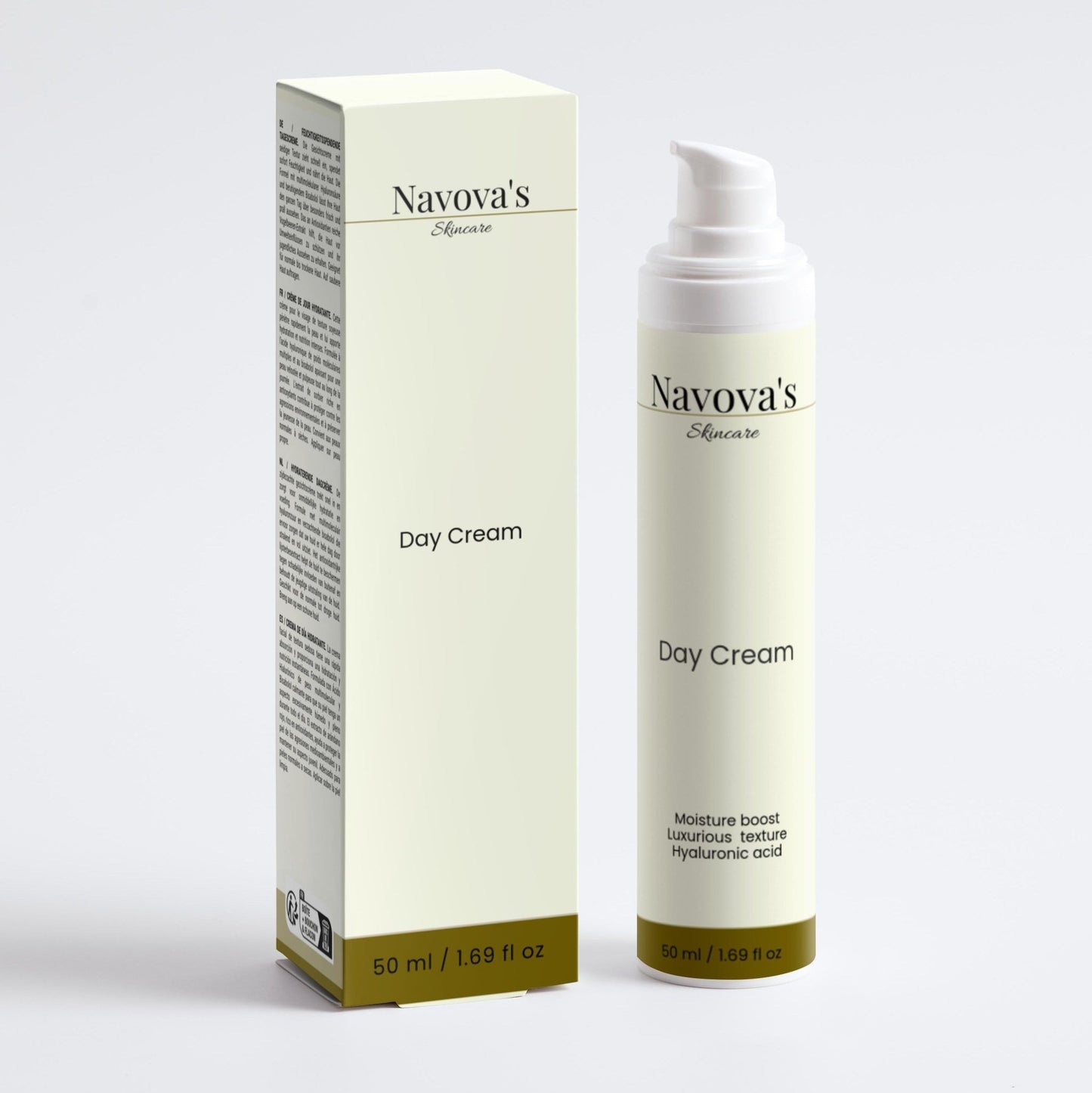 Navova’s Skincare | Day Cream - Hyaluronic Hydration & Dewy Finish
