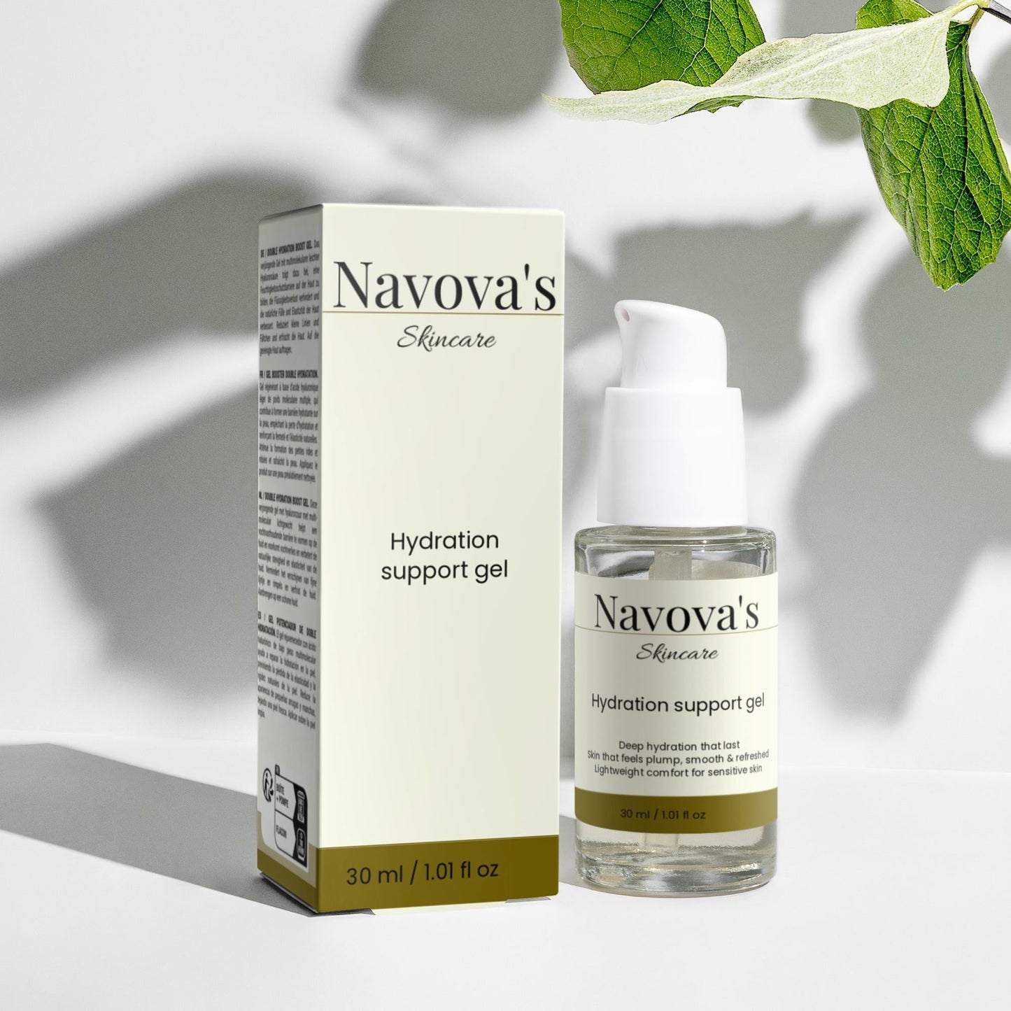 Navova’s Skincare | Hydration Support Gel – Multi - Weight HA & Skin Comfort - Navova